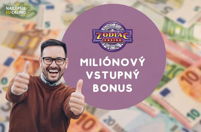 Zodiac Casino vstupny bonus